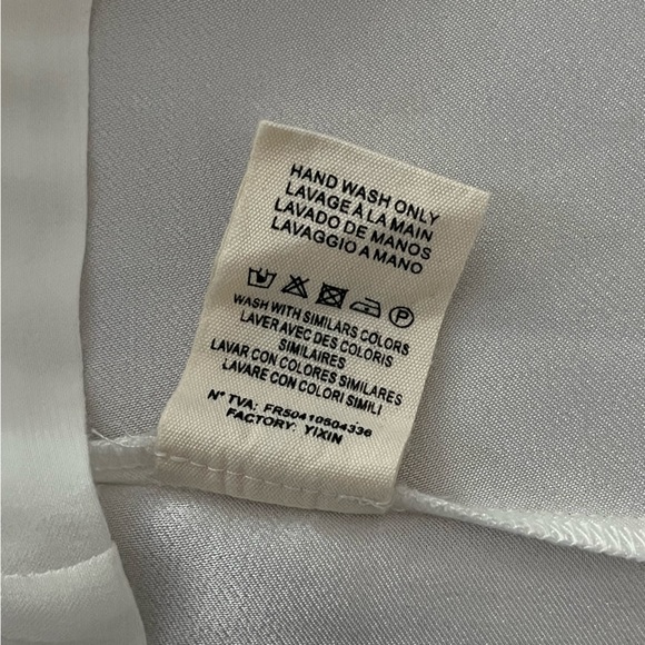 FRNCH Cold Shoulder Pullover Blouse in White - Picture 5 of 7